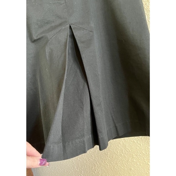 Zara Basic Women’s Black Pencil Skirt‎ Front Slit Faux Pockets Size Medium EUC - Picture 4 of 8